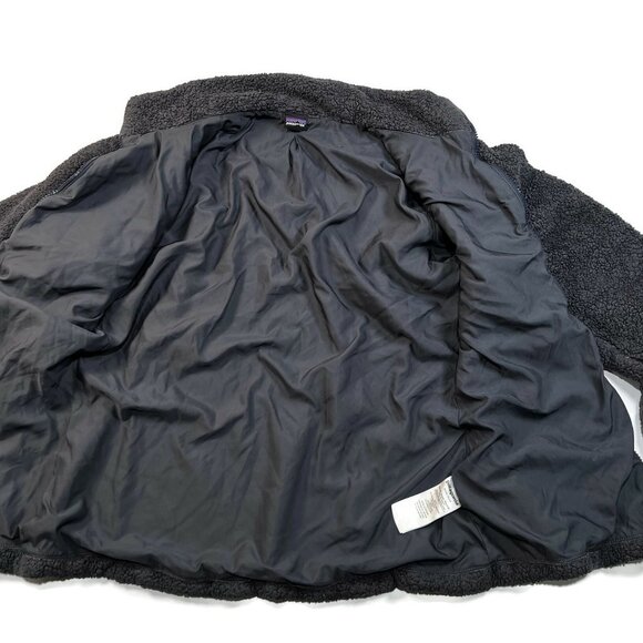 Patagonia Los Gatos Full Zip Deep Pile‎ Fleece Sherpa Jacket Womens Medium Blue - Picture 4 of 9
